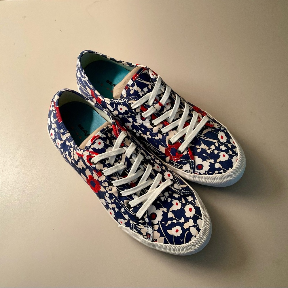 SEEVEES Legend Trina Turk Canvas Sneakers, 9.5